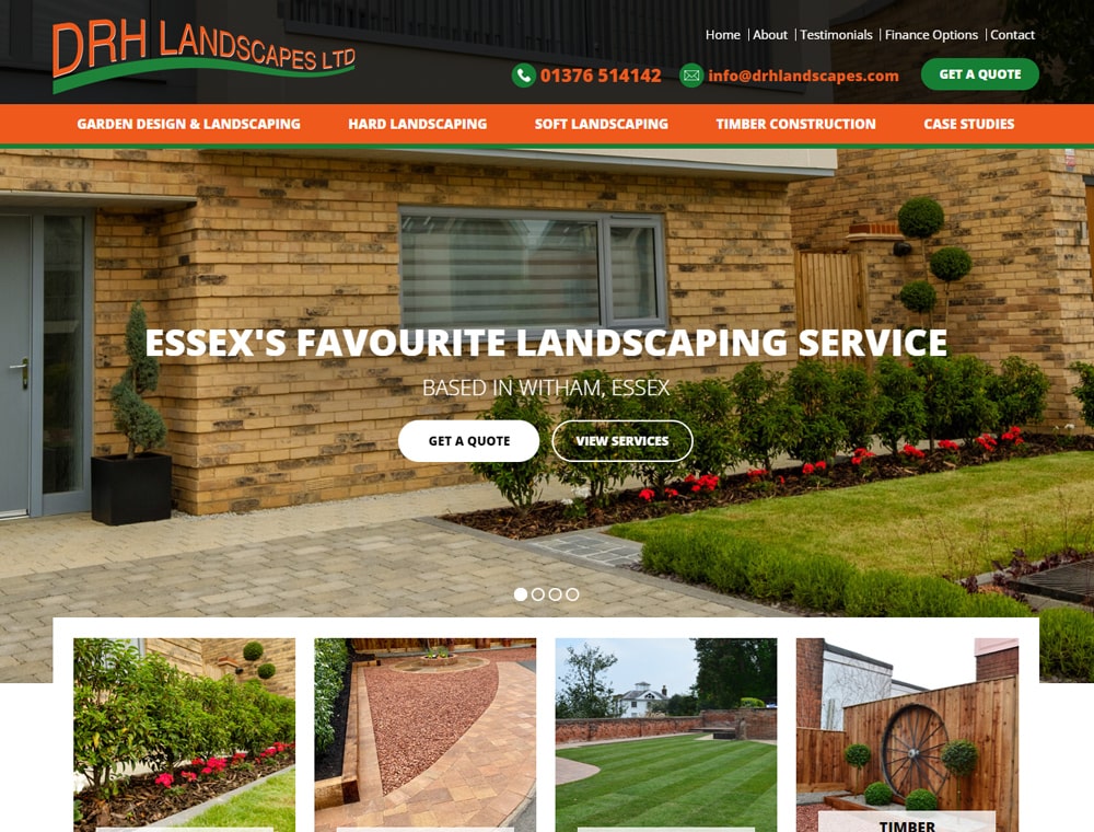 DRH Landscapes Website